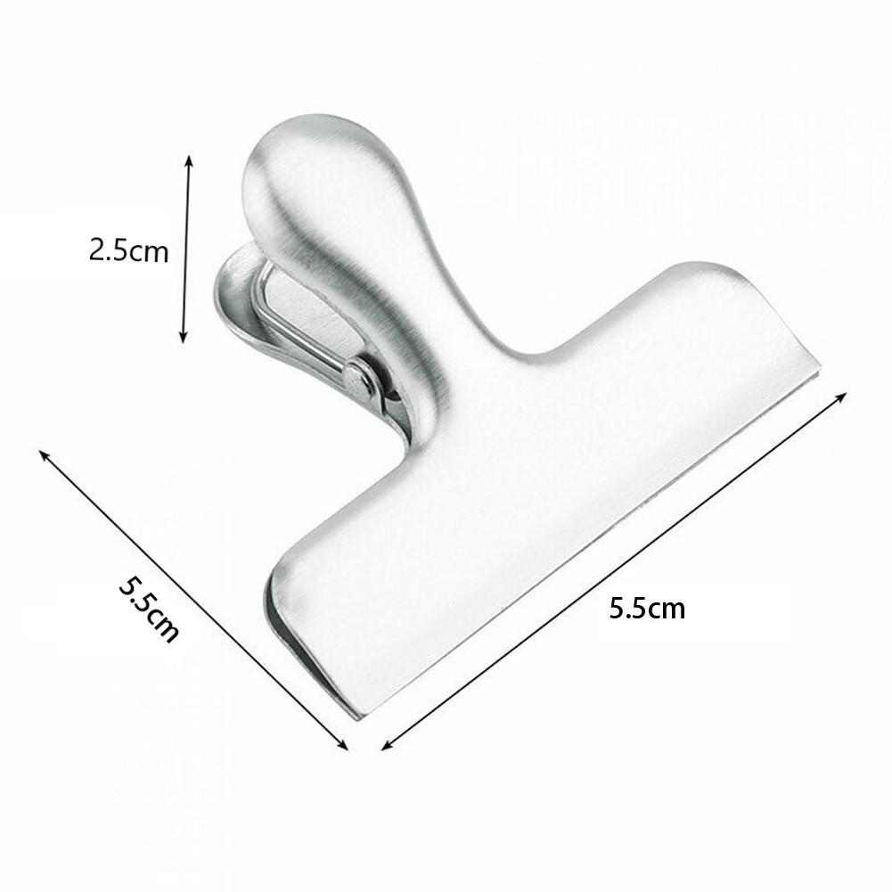 For Kitchen Home Office Clips Food Sealing Quick Clamping Stainless Steel
