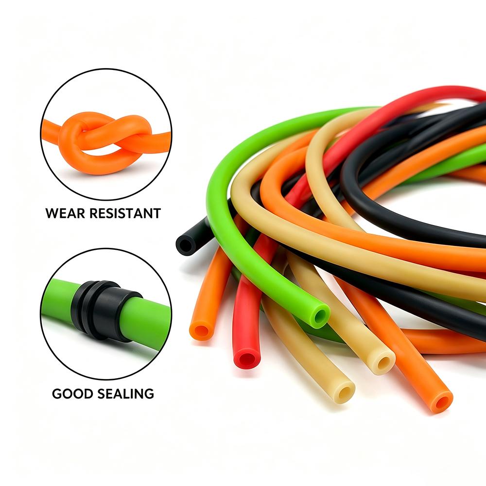 Natural Latex Hose ID1.6/1.7/1.8/2/3mm Wear Resistant High Rebound/chemical Diversion Connection Elastic Hose