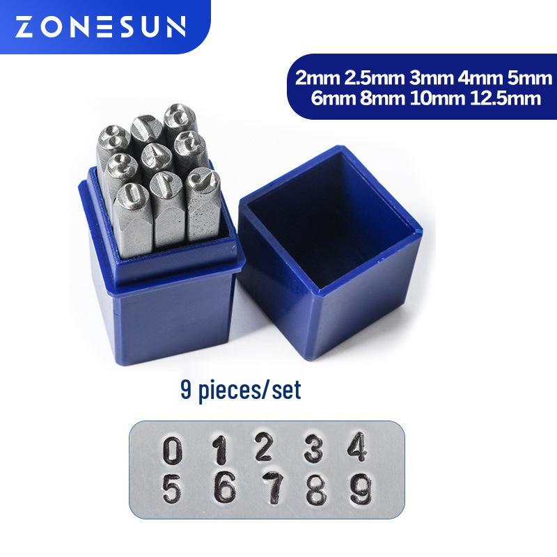 Digital Steel Stamp Set: Number Stamping Die 0-9, DIY Logo Pattern Stamp