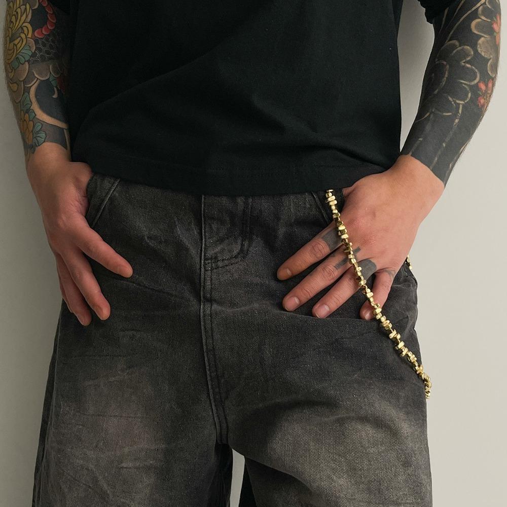 Men Tassel Bag Punk Waist Chain Handbag Chain Hip Hop Rock Jeans Keychain New Men Wallet Chain