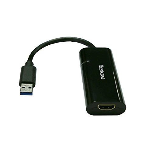 Basicest USB 3.0 To HDMI Graphics Adapter Cable with DisplayLink Chip, Compatible with Windows 10 [Compatibility Guaranteed]