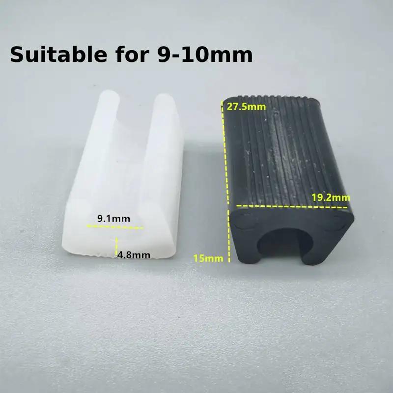 

10 шт. U-образные напольные накладки на ножки мебели, пластиковые прямоугольные нескользящие накладки на ножки стульев, защитные накладки на пол, накладки на ножки стульев Black