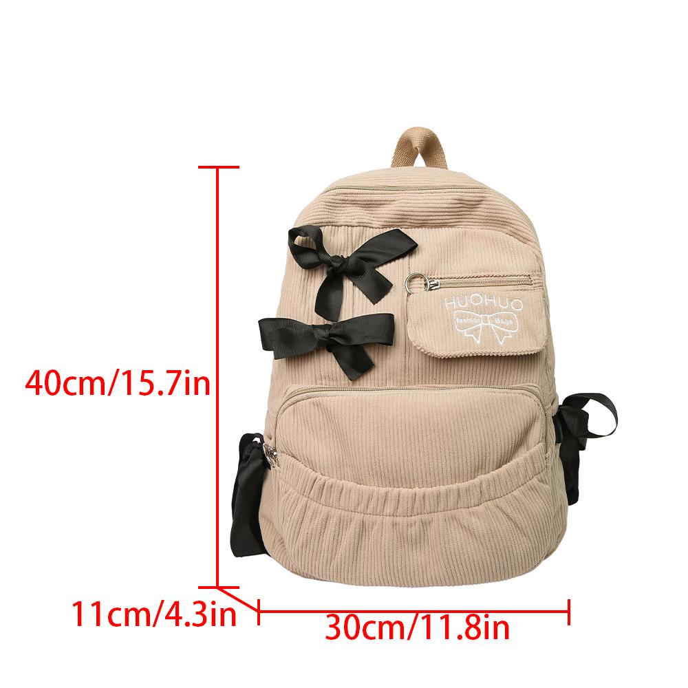 Backpack Commuting Versatile Female College Students High Beauty Backpack Bow Backpack