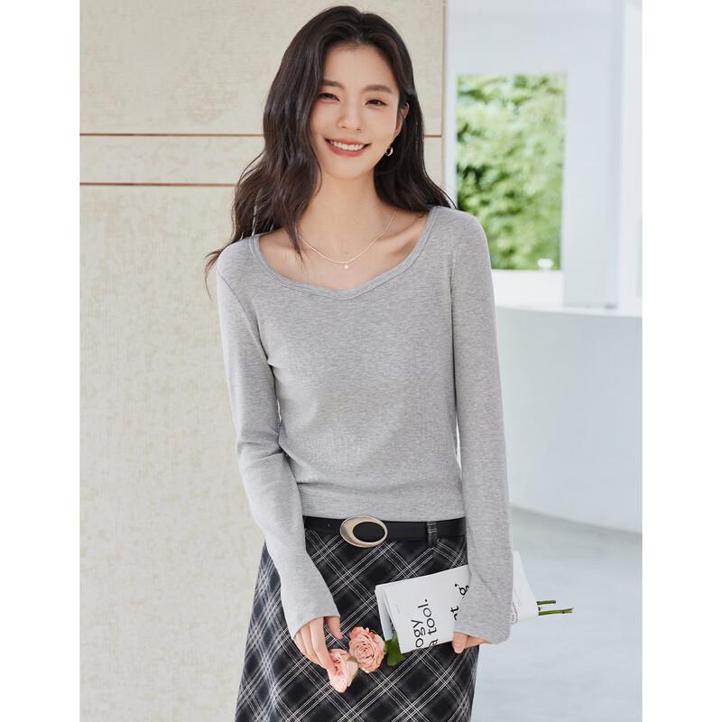 La Chapelle Women's U-Neck Long Sleeve Knitted Base Layer
