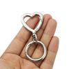 FUSSED 2 Pieces Heart-Shaped Alloy Swivel Lobster Clasp Spring Snap Hook Hanging Buckle for Key Rings, Bags, Luggage Pendants, DIY Bag Key Rings, Craf