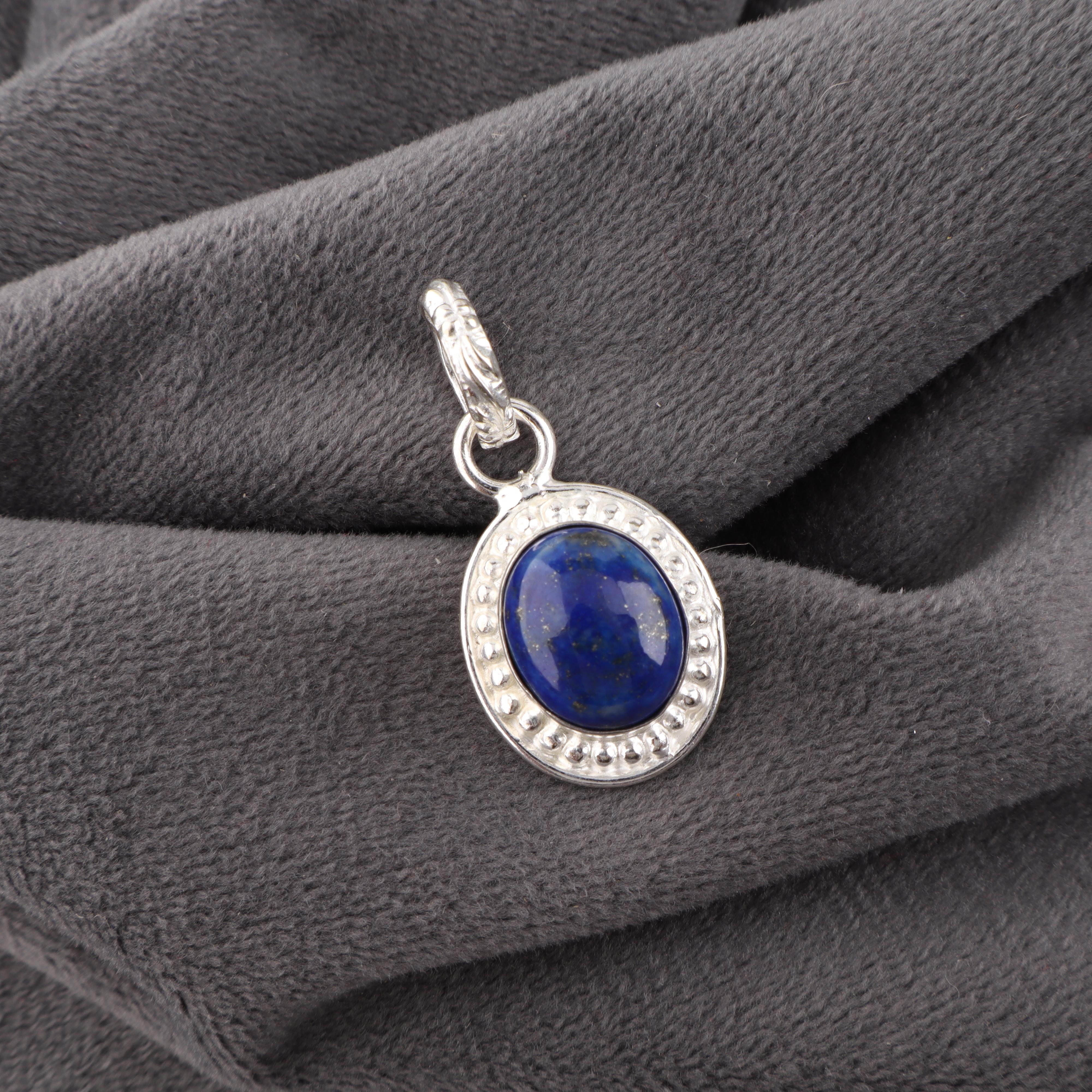 

Кулон из лазурита, ювелирные изделия из драгоценных камней ручной работы, кулон из стерлингового серебра 925 пробы, ювелирный кулон уникального дизайна, подарок для нее 1.20 Inches синий