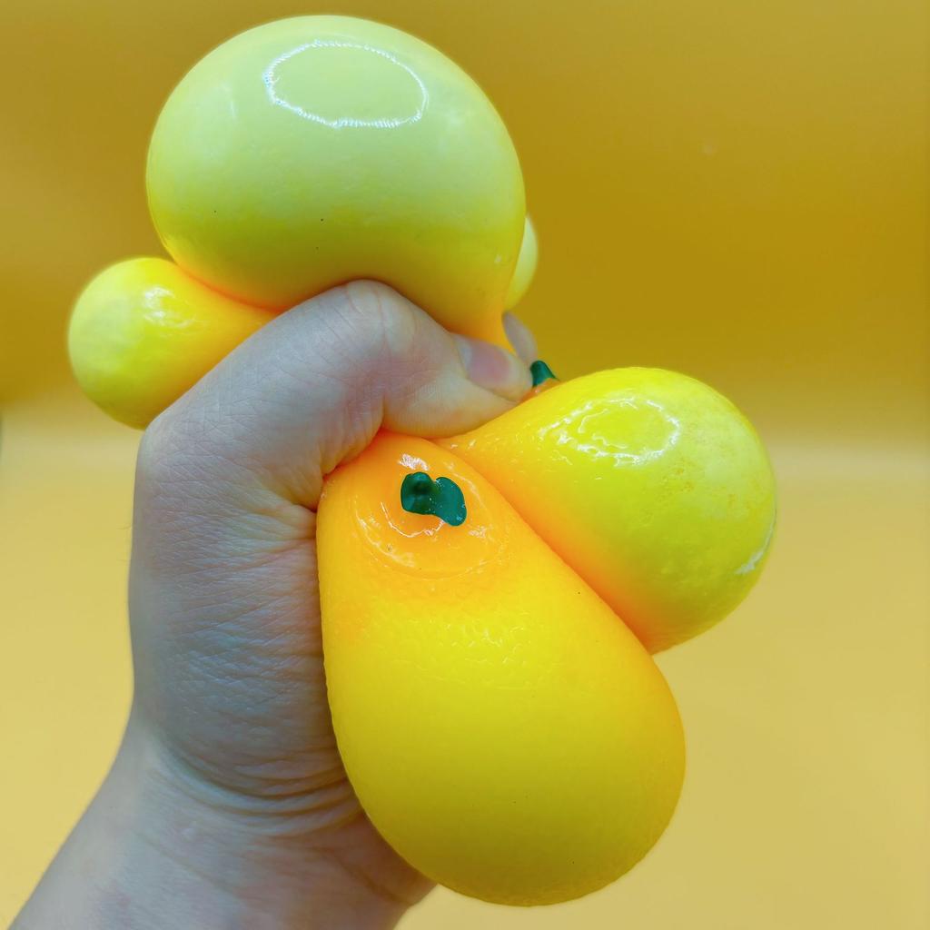 New Kawaii Simulation Orange Peel Sticky Squeeze S Soft And Realistic Jelly Sparkling Squeeze S Children & Adult Gifts