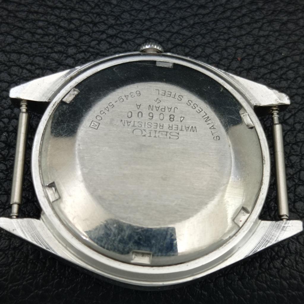 VINTAGE SEIKO 5 AUTOMATIC 6309A JAPAN MENS WHITE COLOR DIAL WATCH A708311-1