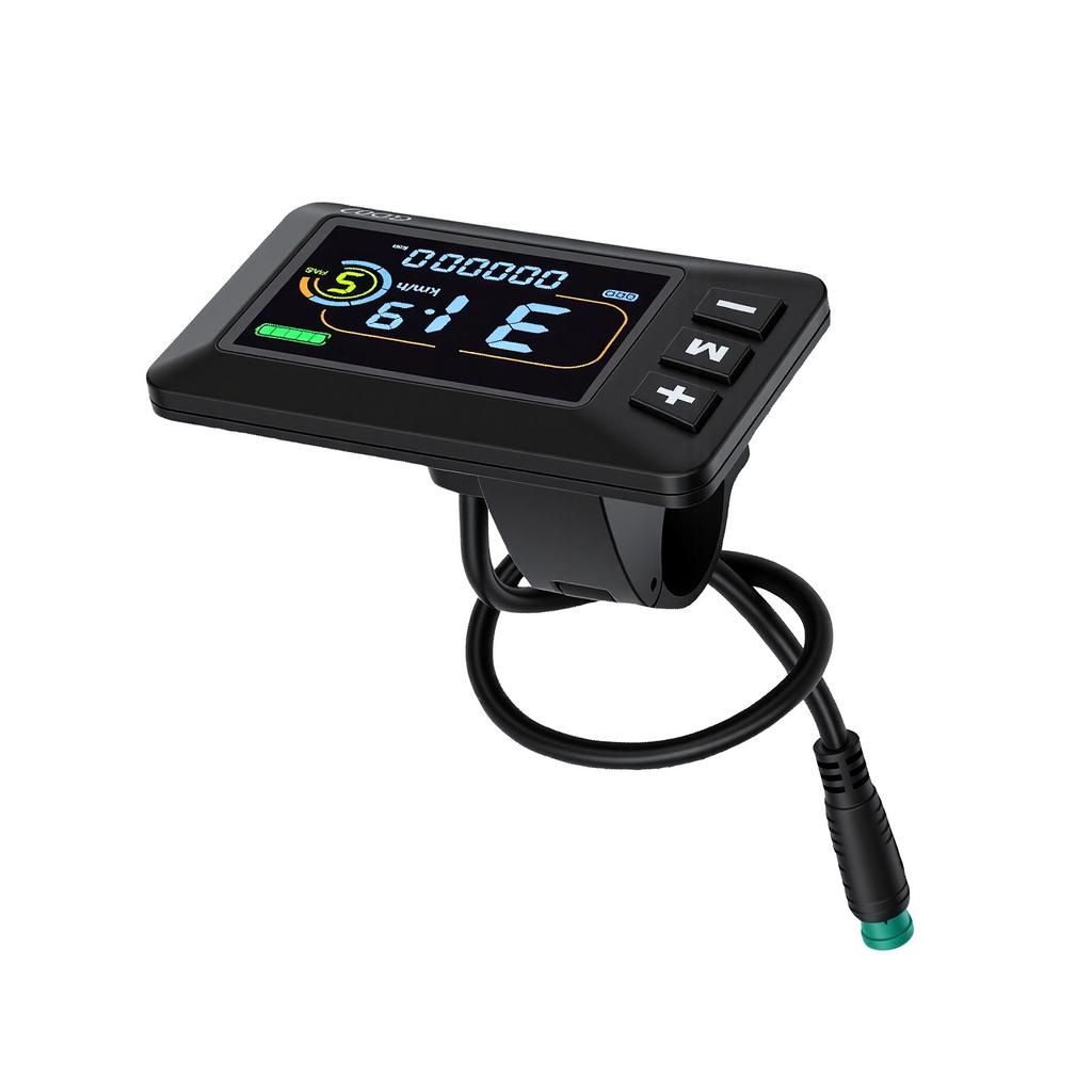 GD02 Bike LCD Display Meter High Definition Universal Electric Bike Control Panel with 5 Pin Water Proof Connector