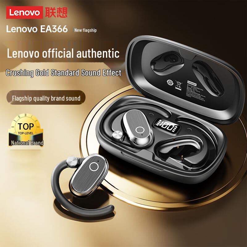 Lenovo EA366 Adjustable Wireless Ear-Hook Sports Headphones