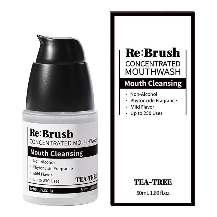 Japanese ReBrush Bad Breath Tea Tree Concentrated Dental Liquid Korean 50ml [Official Product] (ReBrush) Eliminator, Fragrance, Mouthwash, Rinse,