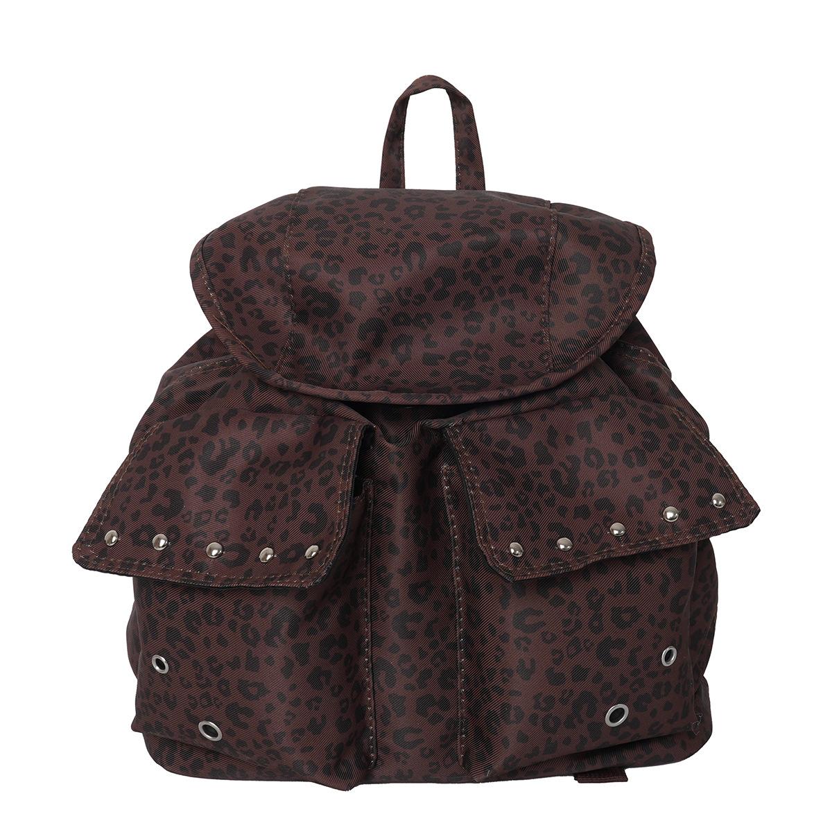 Lightweight Backpack Women S Autumn And Winter Fashion Leisure Large Capacity Leopard Print Versatile Backpack Small Schoolbag