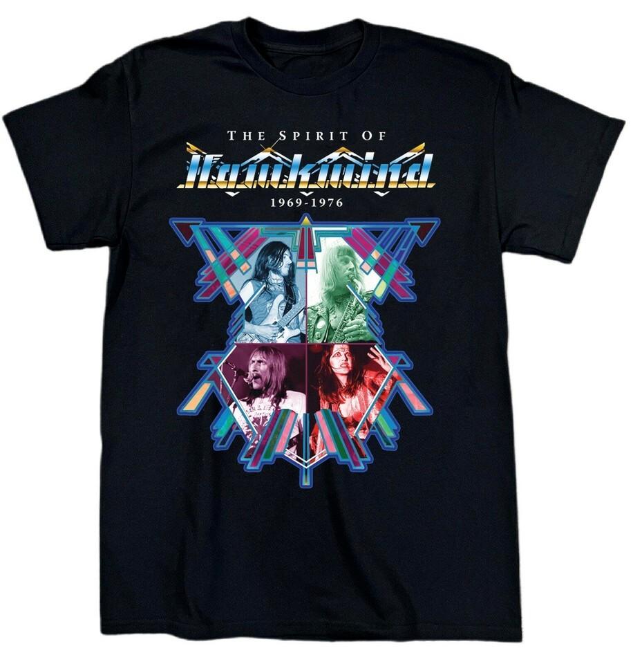 Vtg Hawkwind Band Live In Tour Cotton Black Full Size Unisex Sh S