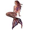 Mermaid Metal Art Wall Decor Wrought Iron Handmade Creative Craft Panels Hanging Decoration for Garden Beach Living Room Art