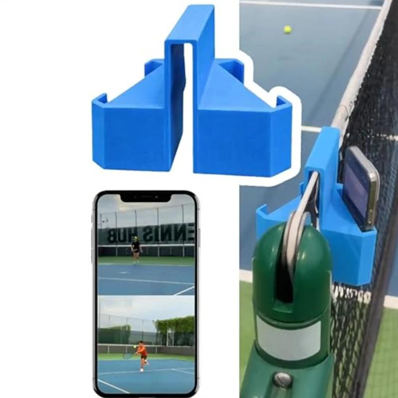 Držák telefonu na plot Přenosná svorka 3D tištěný Držák kamery na tenis pro analýzu zápasu Trénink na kurtu Živé vysílání Sport