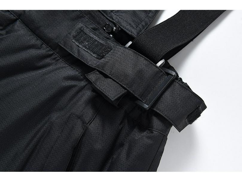 Pantaloni da Sci Antivento da Uomo con Bretelle Calde - Spessi Taglie Forti