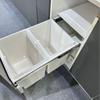 Under-Sink Pull-Out Double Bucket Trash Can with Lid