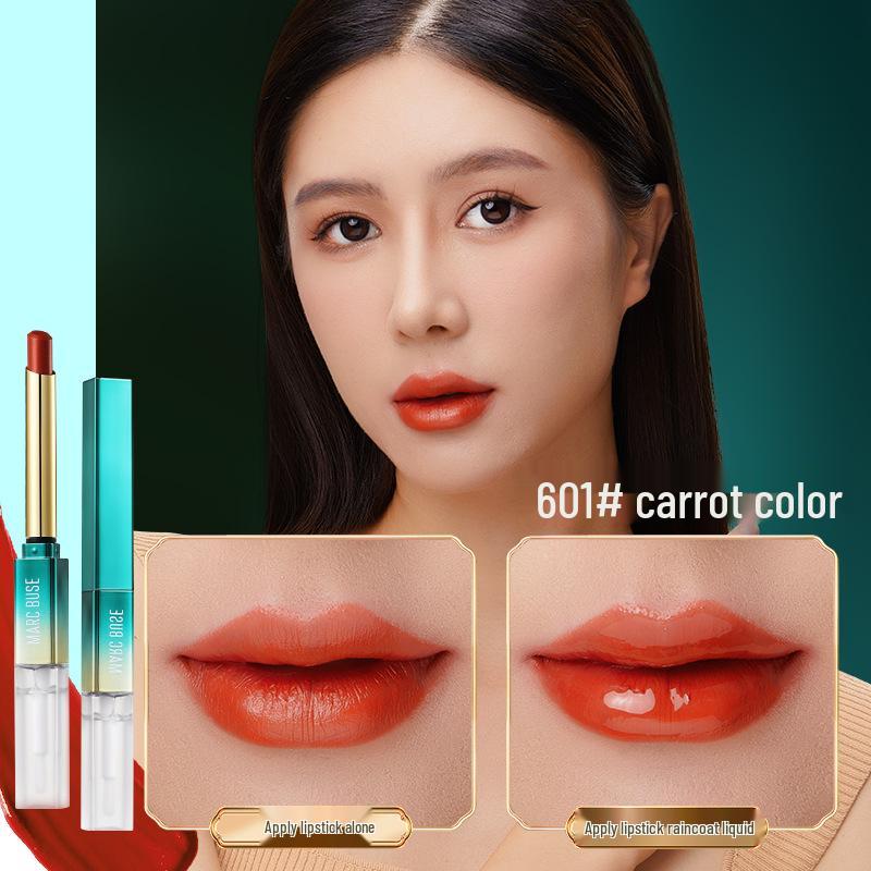 Markbuus Long-Lasting Waterproof Non-Stick Lipstick: Smudge-proof, Color-Locking, Brightening, and Non-Drying.