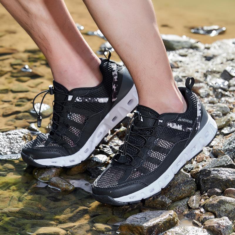 Atmungsaktive Outdoor-Bachsandalen für Herren, rutschfeste Wanderschuhe, amphibische Watschuhe für Damen, schnelltrocknende Partnerschuhe