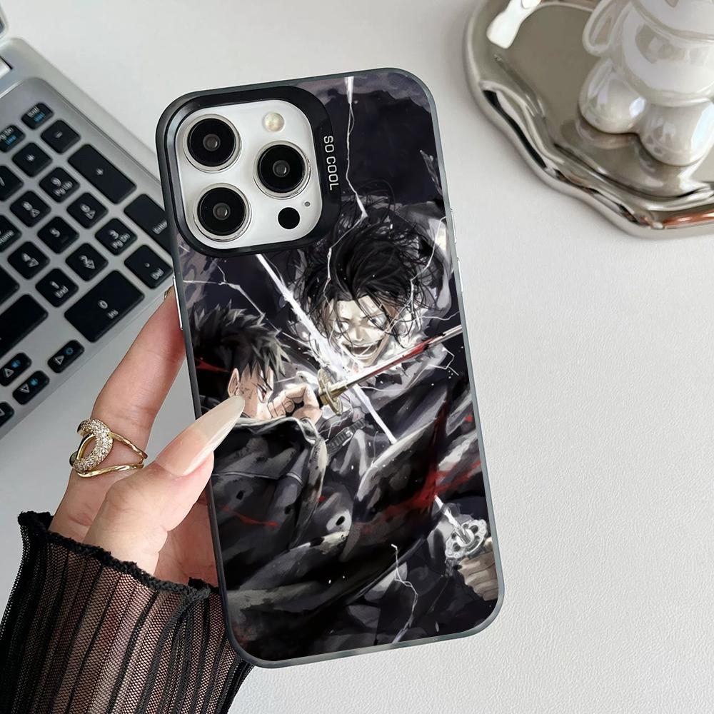 Anime K-Kagurabachi Phone Case Matte Colored Silver For Iphone 16 15 14 Pro 13 12 Plus 11 7 8 Max Luxury Cover