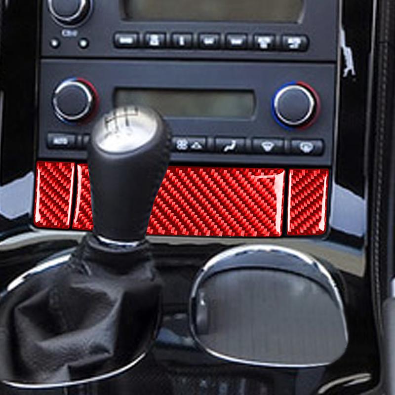 Pentru Chevrolet Corvette C6 2005-2007 3 bucăți cutie de depozitare din fibră de carbon reală pentru scaune pentru butoane de căldură pentru interiorul mașinii