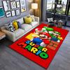 Super Mario Flannel Carpet, Machine Washable, Non-slip, Suitable for Living Room and Bedroom Home Decoration