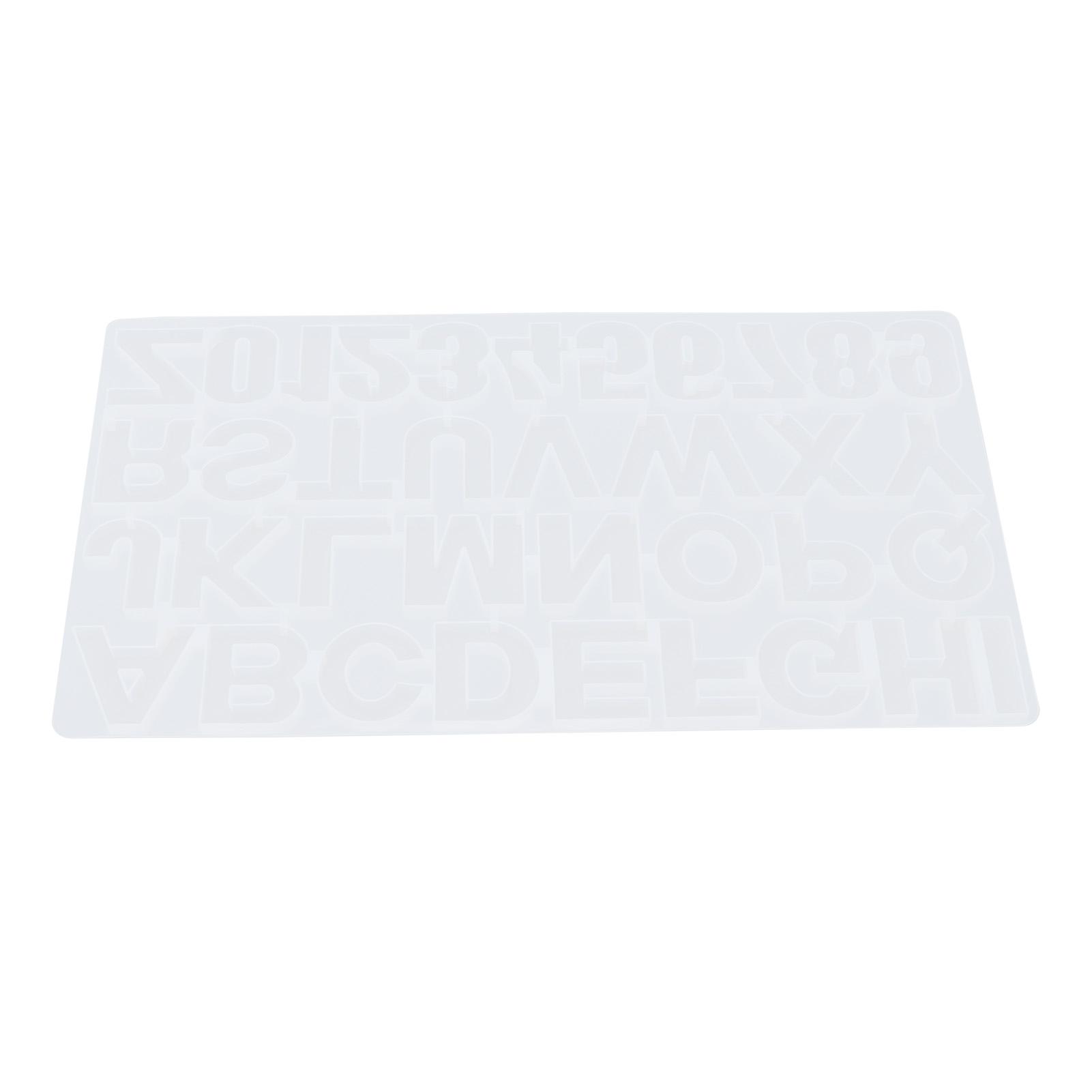 Silicone Mold 26 Uppercase Letters Shapes Drop Glue DIY Pendant Decoration Mould