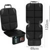 Huijokf Car Seat Protection Mat, Anti-Slip Waterproof Car Seat Protector, Anti-slip, Easy Installation, Car Accessories, Storage Pockets, Black