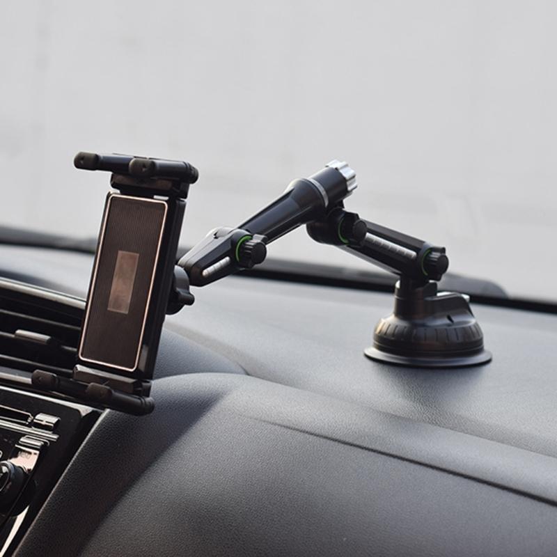 360 Degree Rotating Tablet Stand Holder  Long Arm Suction Cup for Car, Trucks with Strong Suction Grip