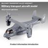 Diecast Alloy Simulated Osprey Transporter Fighter Aircraft Aviation Model Military Transport Aircraft Kid Toy Collect Ornament