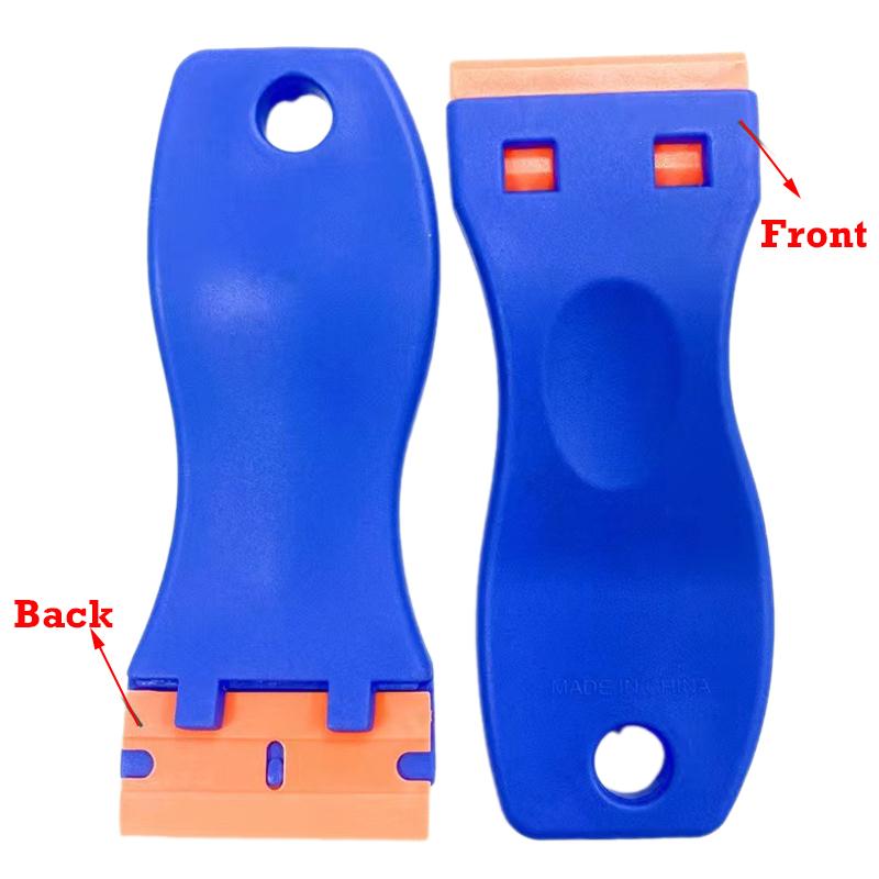 Plastic Scraper with 10Pcs Blades Multi-functional Cleaning Scrapers For Car Window Glass Sticker Removal Automotive Clean Tools