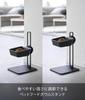 Yamazaki Pet Food Bowl W14 x x Nooks Suitable for pet food and water Dishwasher and microwave (Yamazaki Industries) Height-Adjustable Stand, Black.