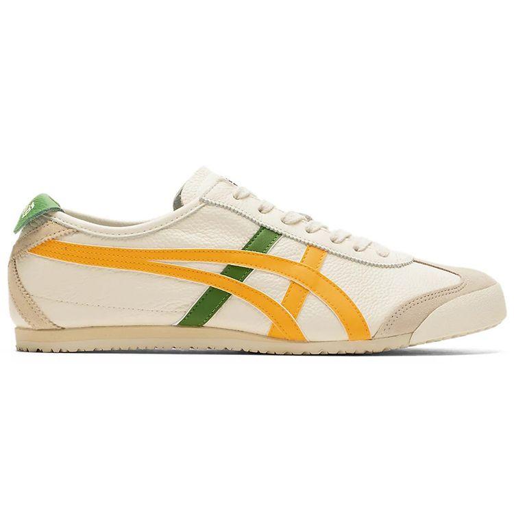 ONITSUKA TIGER Unisex Mexico 66 Cream Citrus Leather Lace-Up Sneakers 1183A201-113