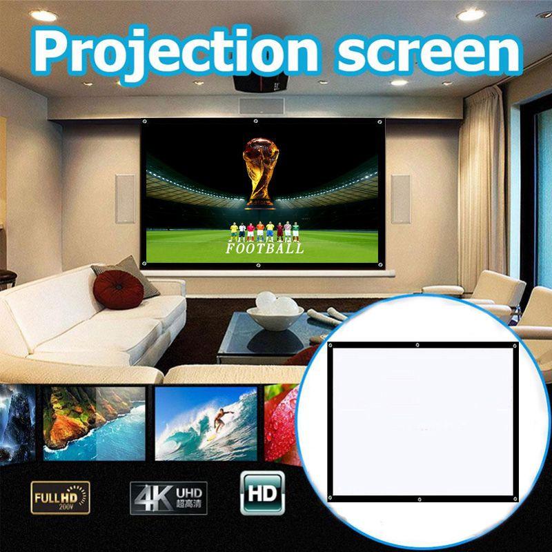 Premium Portable Foldable Projector Screen With Versatile 169 Aspect Ratio Design