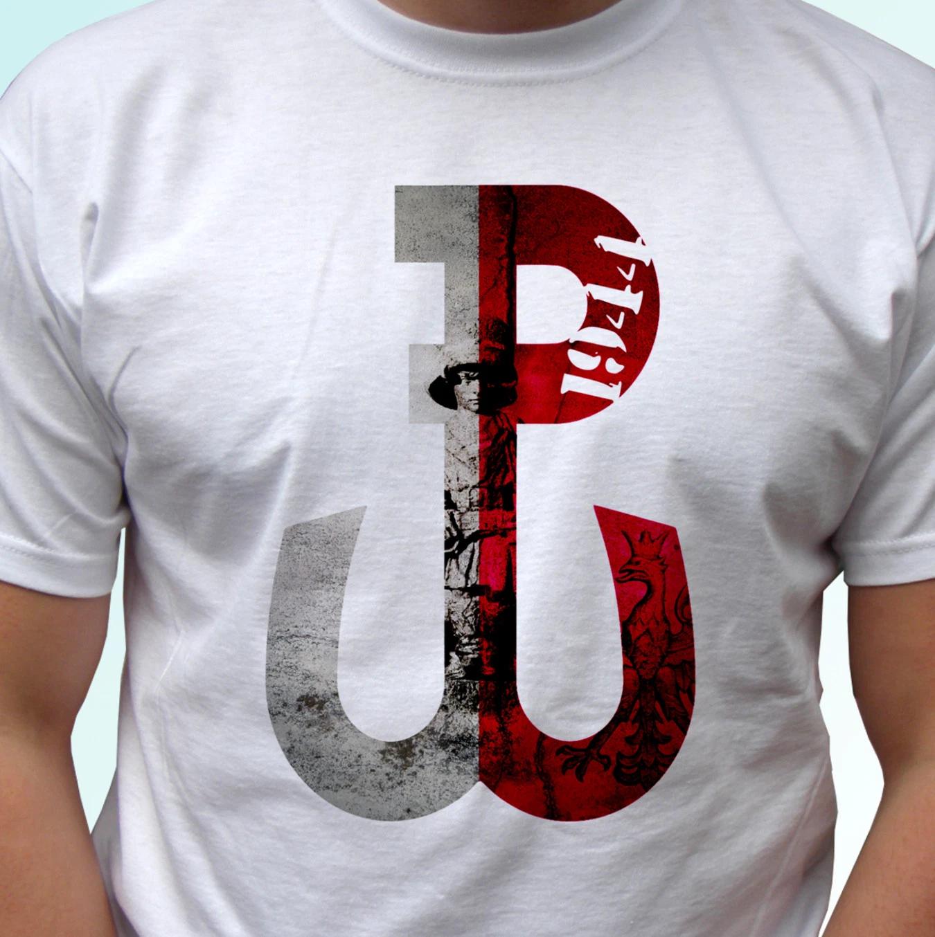 Polska Walczaca biala koszulka Patriotyczna 1944 Poland Polish white kids boys T-Shirt 130