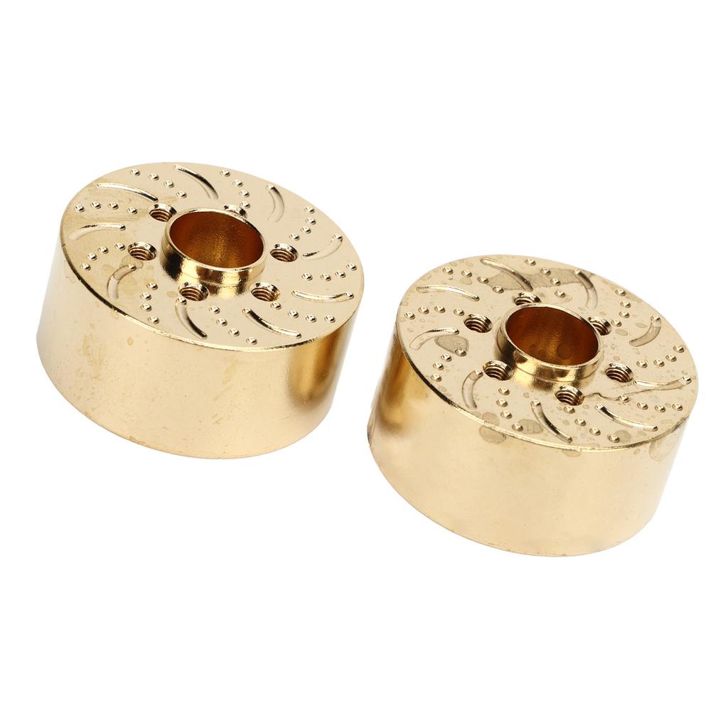 2Pcs Brass Wheel Weights 1.9 2.2in RC Crawler Car Hex Hub Adapter Model Upgrade Parts 18.5mm