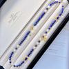 High Quality Natural Freshwater Pearl Lapis Lazuli Design Sense Necklace Collarbone Chain Sweater Chain
