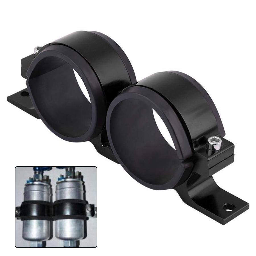 1 Pcs Car Aluminum Alloy Dual Fuel Pump Clamp Mounting Bracket For 70mm To 55mm