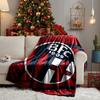 Football Bologna Blanket Lightweight Ideal Bedding Blanket Perfect for Travel, Camping, Living Rooms, Offices, Sofas, Fan Christmas Gift