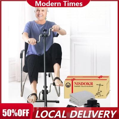 Pedal Exerciser Fiets Hand Arm Been en Knie Peddler Verstelbare Fitnessapparatuur voor Senioren, Ouderen Thuis Pedal Oefenfiets voor Totaal Lichaam