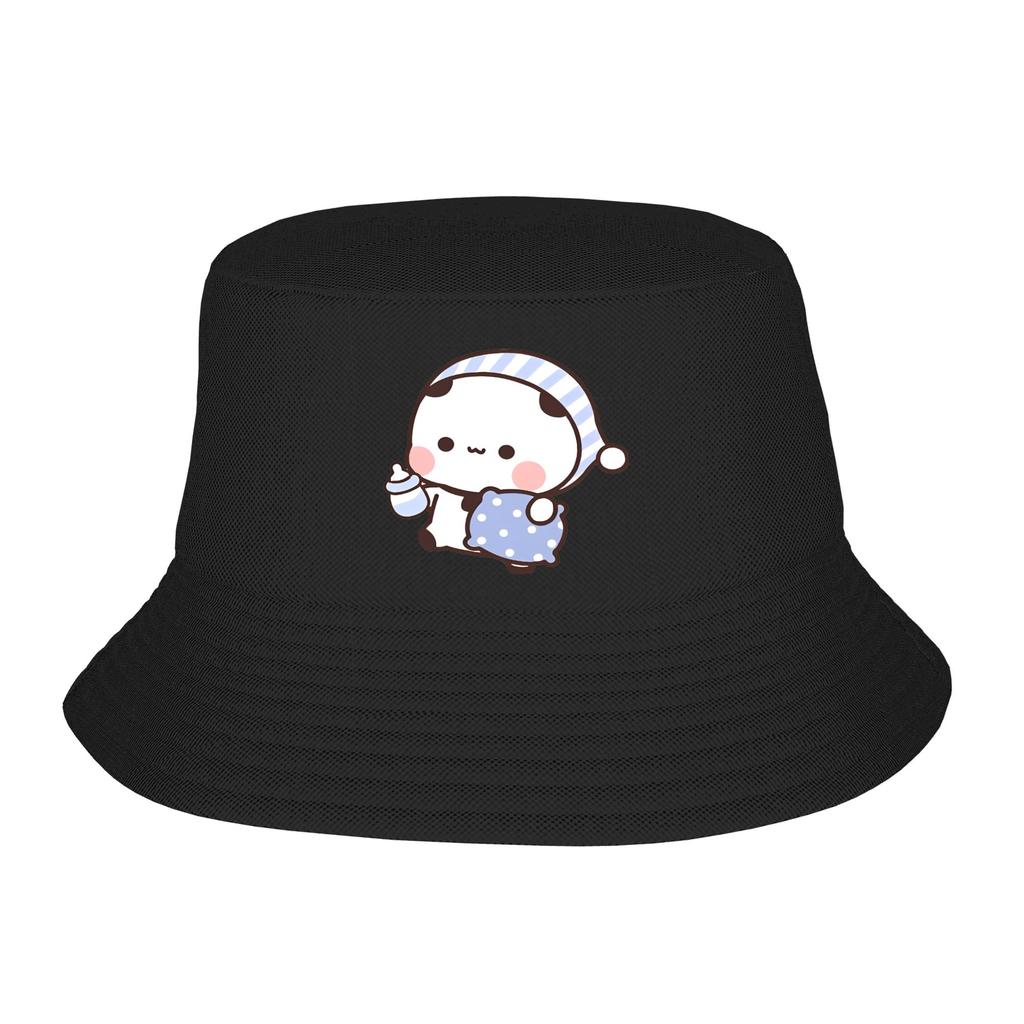 Style Bubu Yier Beer Cartoon Bucket Hat Women Foldable Hiking FisherUnisex Cap Vocation Getaway Headwear Boonie Hat