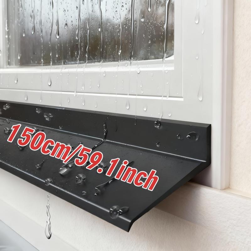 Transparent Waterproof Sealing Strip Window Water Blocking Bar Self Adhesive Door Under Draft Stopper Balcony Water Deflector