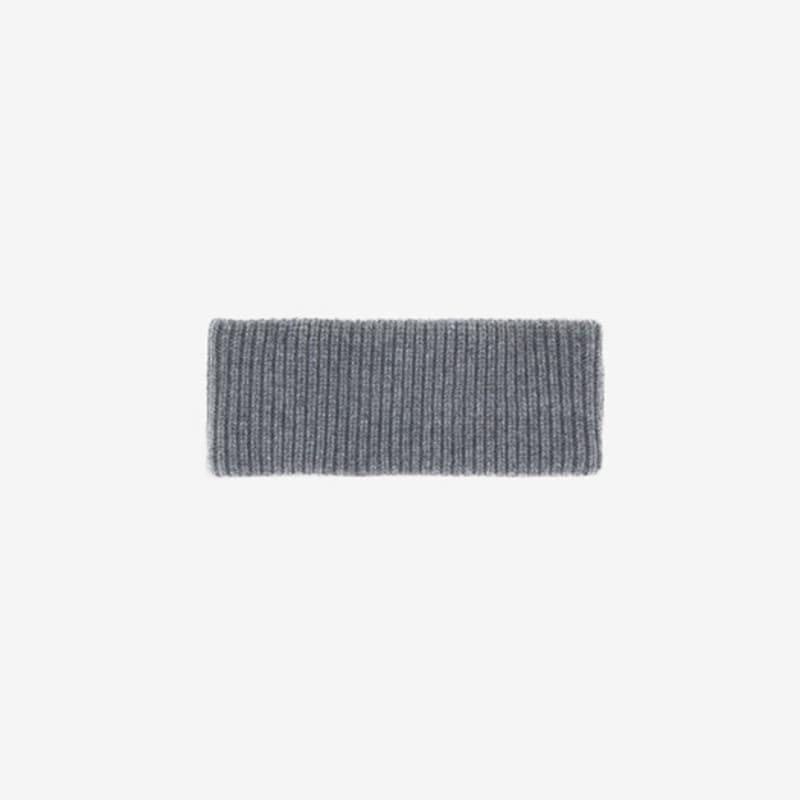 MUKHA CASHMERE KNIT HEAD BAND (MELANGE GREY)