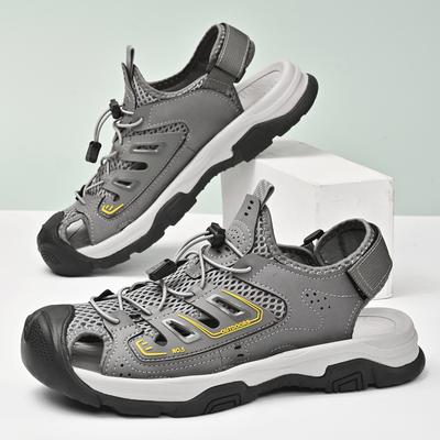 Fashion Beach Cool Man Luxury Sandals Fashion Outdoor Flats Comfortable Man Sandals Lace-Up Men Walking Shoe Hollow Out Mens Mesh Shoes