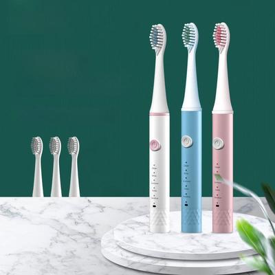 Rechargeable Sonic Electric Toothbrush with Soft Bristles, Portable & Waterproof, 5 Modes for Adults