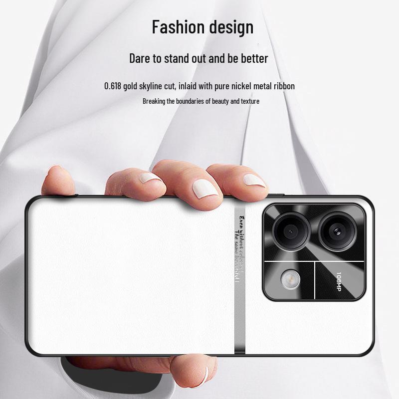 Tekuté kožené pouzdro Redmi Note 13: Ochranný kryt proti pádu a znečištění z jednoho kusu