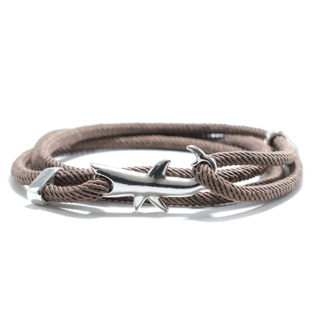 Sea Animal Shark Bracelet Men Women Multilayer Adjustable Survival Braclet Beach Jewelry Gift For Lover Good Luck Red Braslet
