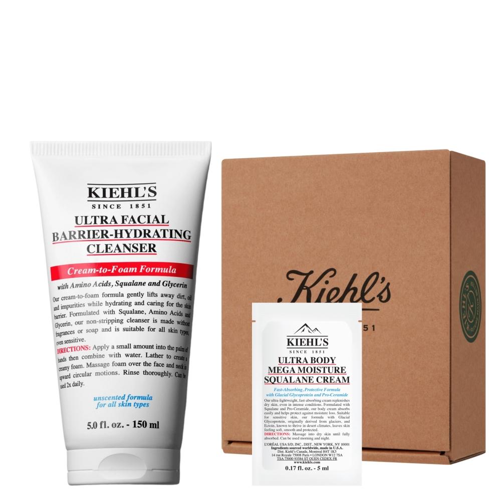

[Kiehls] Amino Barrier Cleanser 150ml Set (+ Squalane Body Cream 5ml Gift)
