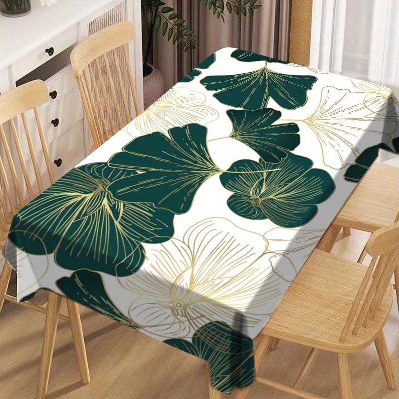 1pc Tablecover, Artistic Leaf Vintage Large Leaf Pattern Square Holiday Table Decoration, Suitable for Home, Restaurant, Parties, and Various Occasion