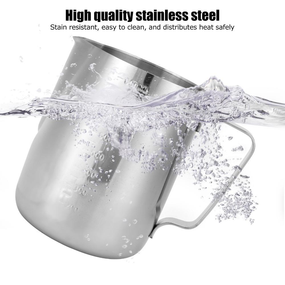 304 Stainless Steel Coffee Latte Cup Stainless Steel Milk Jug Coffee Cup  Coffee Latte Craft